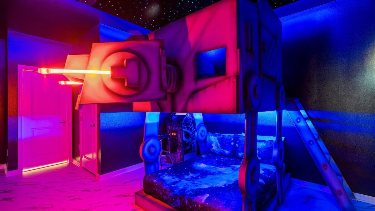 1209-9-B -Mansion themed with pool near Disney - Image 25