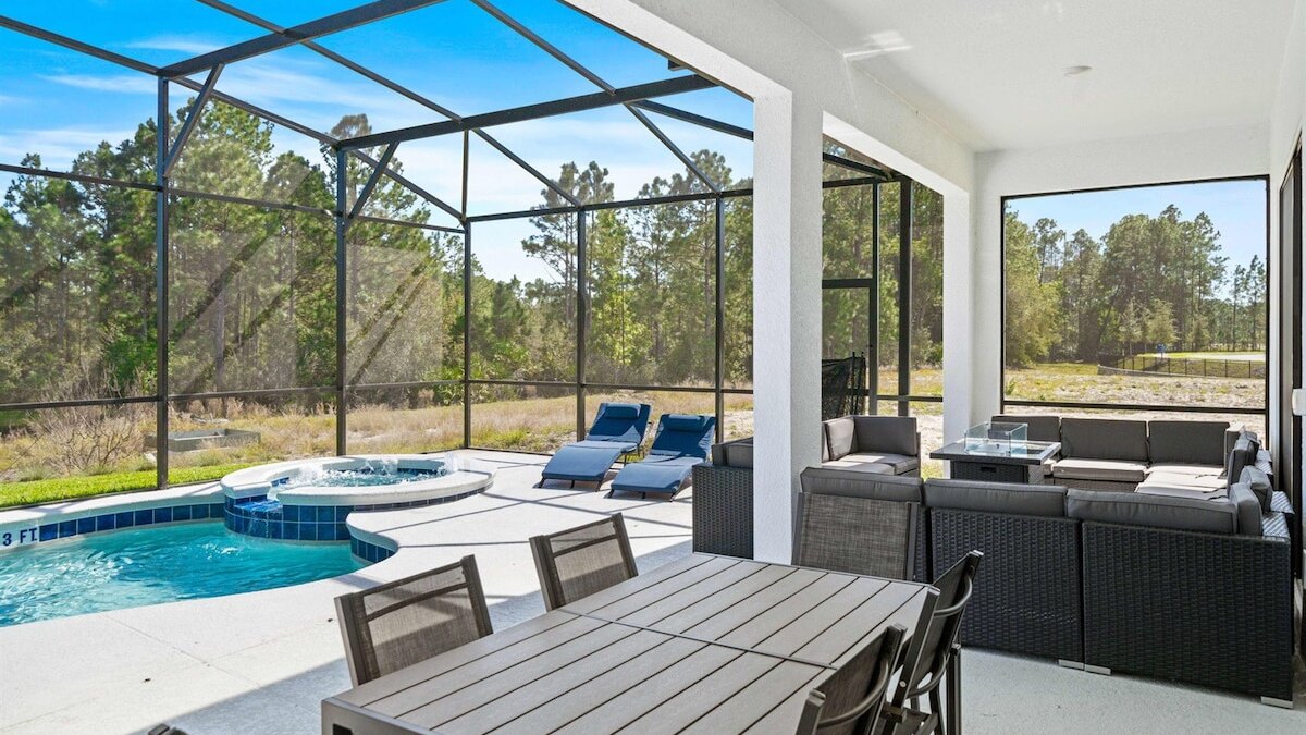 1209-9-B -Mansion themed with pool near Disney - Image 51