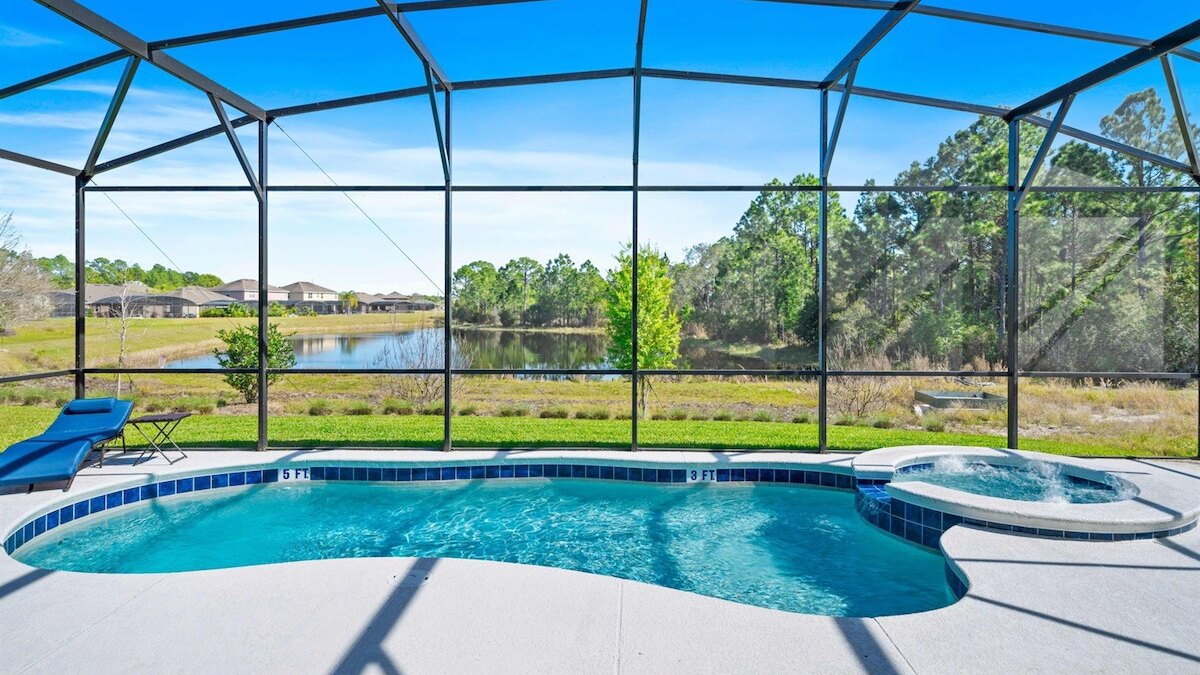 1209-9-B -Mansion themed with pool near Disney - Image 3