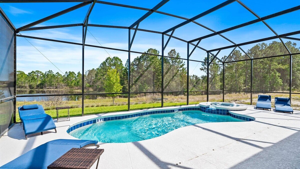 1209-9-B -Mansion themed with pool near Disney - Image 53