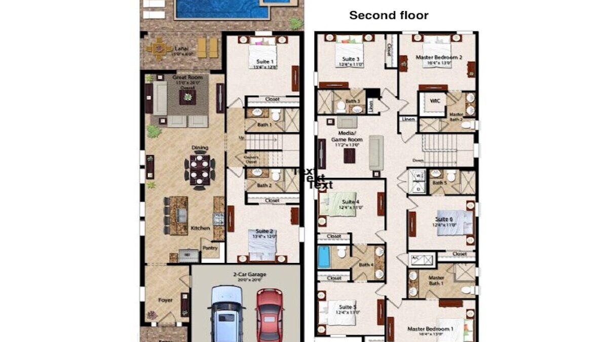 350 Villa - 8BD - Private Pool - Game room - Image 33