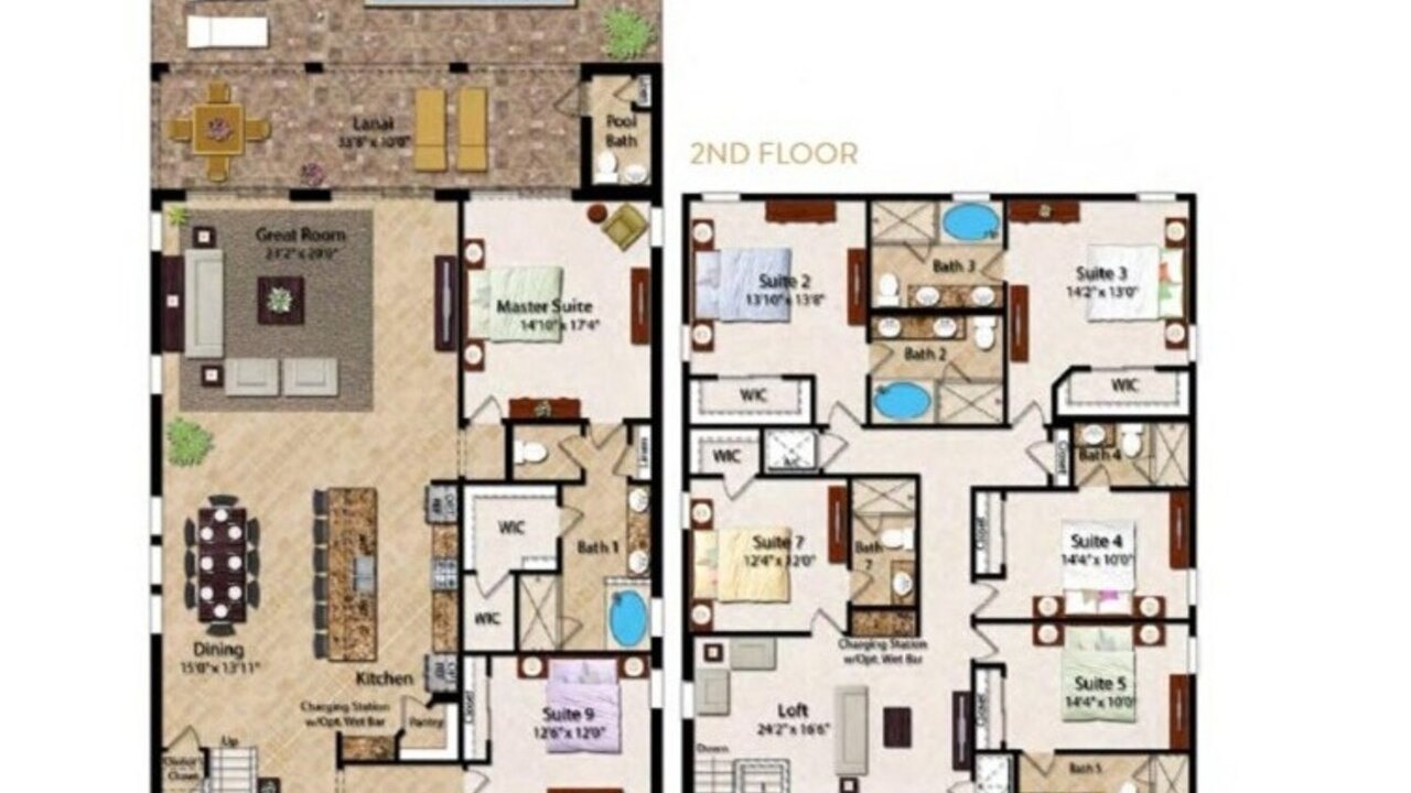 361-Ultimate Mansion-9Bed-Pool/Spa/Game - Image 44